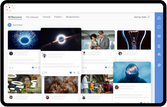 SmartLab platform interfaces: journeys, environments, dashboards and apps